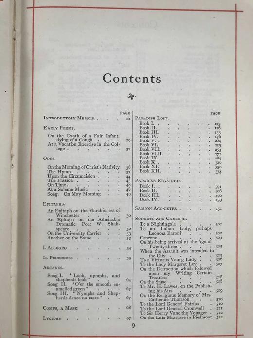 1896年 弥尔顿诗集 约8幅插图 漆布精装32开 商品图4