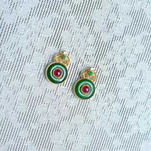 龢盒原创 18k金开运福禄耳钉 商品图1