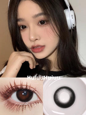 <月抛大直径>KIKICON-黑泡芙-14.5mm【月抛 0-1000度 含525/575】