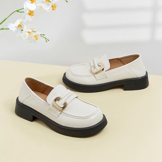 ZHR乐福鞋女2023年新款春季网红低跟ins潮小皮鞋时尚百搭圆头单鞋 商品图10