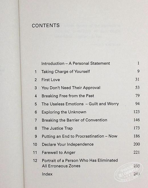 预售 【中商原版】你的误区 如何摆脱负面思维掌控你的生活 英文原版 Your Erroneous Zones Wayne W Dyer 自我提升 情绪管理 商品图5