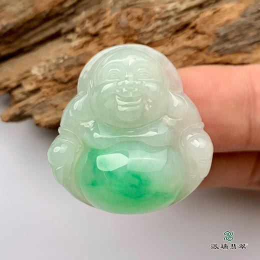 派瑞翡翠 翡翠佛 糯种 绿色 商品图3