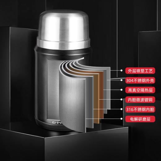 【露营专场】CAMPOUT露营焖烧杯保温杯不锈钢焖壶大口径双层保温饭盒罐 商品图3