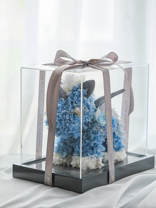 VBEINGS花语 梦幻绣球独角兽 mini款 永生花玫瑰礼盒情人节送女友表白老婆生日礼物摆件 商品图7