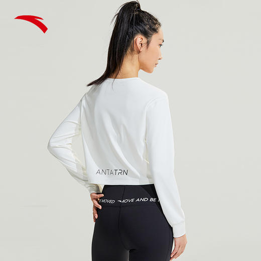 【L断码】安踏速干衣丨健身衣女款长袖T恤宽松打底针织衫跑步服162317401【无货退款，介意勿拍】 商品图1
