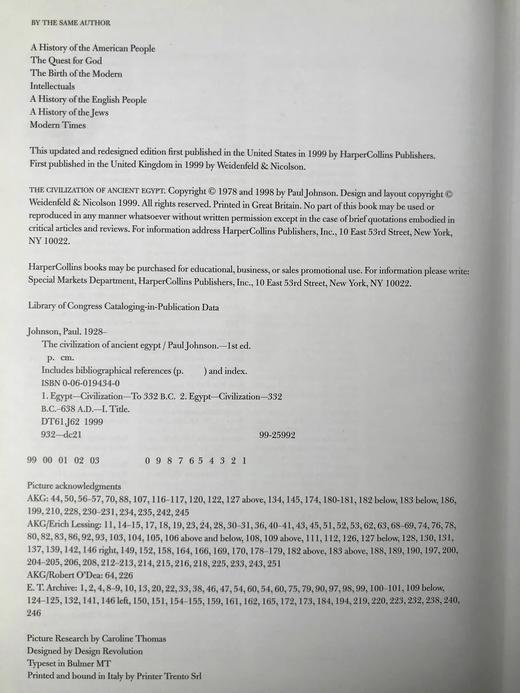 保罗·约翰逊《古埃及文明》 150幅彩色插图 精装16开 商品图3
