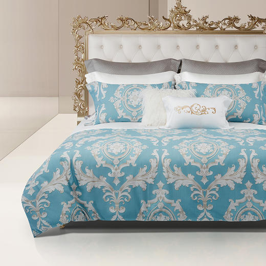 【ROYALCOVER】罗卡芙欧式床上用品全棉加厚磨毛印花四件套 罗腾堡 商品图0