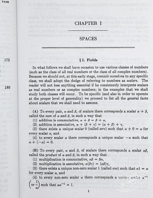 【中商原版】保罗哈尔莫斯 有限维向量空间 第二版 英文原版 Finite Dimensional Vector Spaces 2nd Edition Paul R Halmos 商品图5