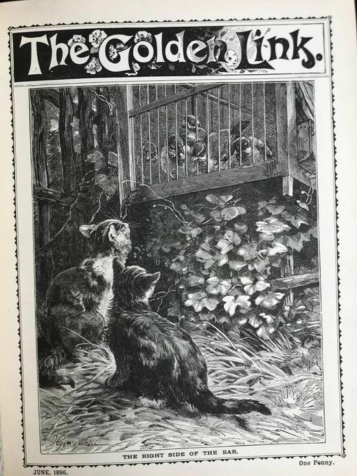 1896年 金桥杂志 约百幅精美插图 漆布精装16开 商品图13