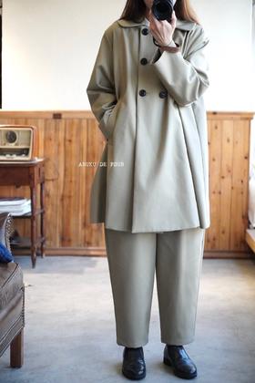 Atelier dantan双排扣重工外套