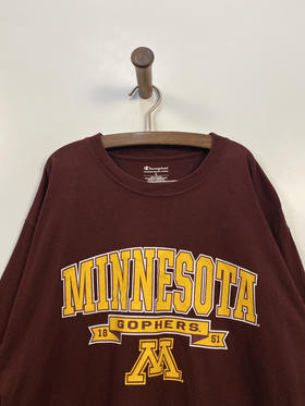 Champion 冠军 明尼苏达大学金地鼠队 长袖T恤 _SLT(L)