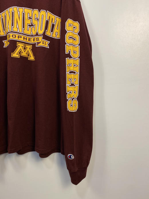 Champion 冠军 明尼苏达大学金地鼠队 长袖T恤 _SLT(L) 商品图3