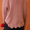 欧芮儿荷叶领毛衣女套头2018秋宽松纯色百搭长袖针织衫 商品缩略图3
