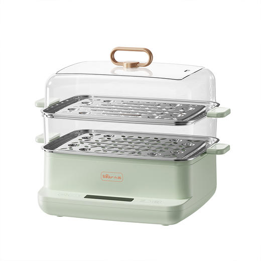 【小程序】小熊电蒸锅 DZG-C90G3 绿色5665C 五金蒸盘 两层 商品图7