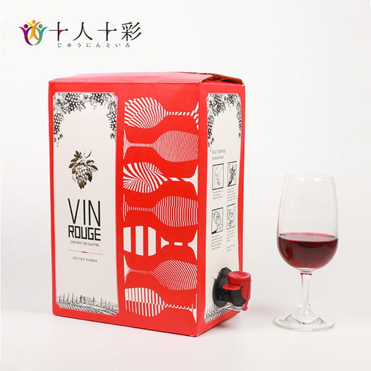 十人十彩 干红葡萄酒 纸盒装 3L/盒 13°vol 商品图5