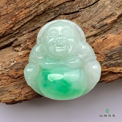 派瑞翡翠 翡翠佛 糯种 绿色 商品图1