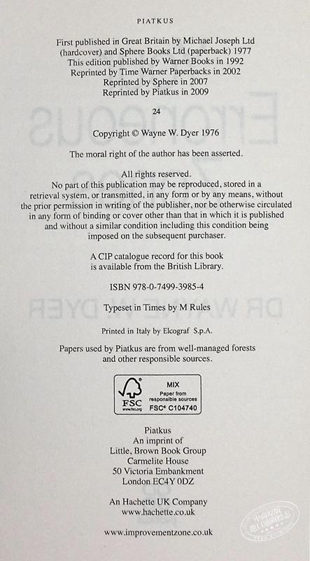 预售 【中商原版】你的误区 如何摆脱负面思维掌控你的生活 英文原版 Your Erroneous Zones Wayne W Dyer 自我提升 情绪管理 商品图4