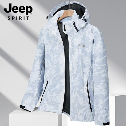 【辛团专属】品牌直发JEEP SPIRIT吉普 线下专柜799！！！两折不到入手美国JEEP 情侣同款冲锋衣 同款户外情侣款2023 秋冬爆款初秋冲锋衣 商品图3