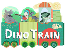 恐龙小火车 儿童启蒙字母绘本故事纸板书 英文原版 Dino Train