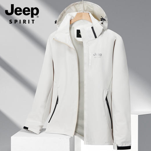 【辛团专属】品牌直发JEEP SPIRIT吉普 线下专柜799！！！两折不到入手美国JEEP 情侣同款冲锋衣 同款户外情侣款2023 秋冬爆款初秋冲锋衣 商品图4