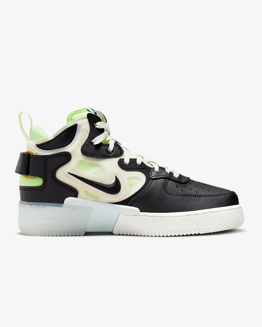 6折￥899！Nike Air Force 1 Mid React男款黑绿色拼接底 商品图4