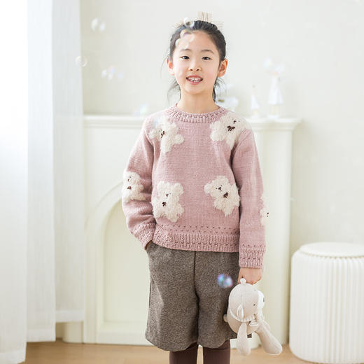 苏苏姐家饼干熊儿童毛衣手工DIY编织钩针棒针衣服毛线团材料包 商品图0