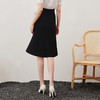 EITIE爱特爱春季新款高腰黑色鱼尾过膝显瘦OL通勤时尚半身裙A2306101 商品缩略图5