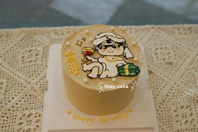 手绘富婆红酒款