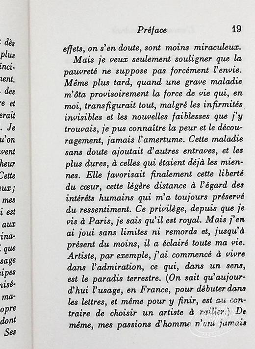 【中商原版】加缪 阴界与阳界 法文原版 L Envers et l Endroit Albert Camus 商品图7
