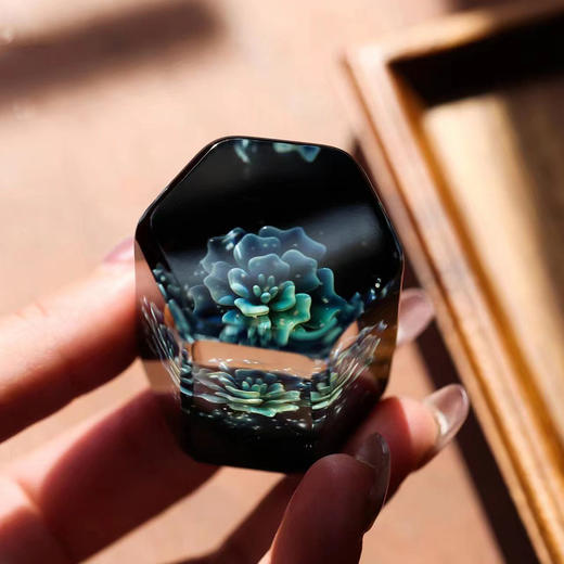 禾器 花语系列  墨宛盖置  盖托 壶盖架功夫茶道茶具零配件 商品图3