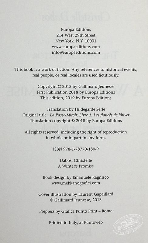 【中商原版】镜中访客四重奏1 寒冰婚约 入围爱尔兰青年文学奖最佳阅读奖 A Winter's Promise 英文原版 Christelle Dabos 商品图4