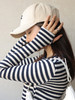 春秋新款条纹t恤女长袖春秋小衫上衣内搭打底衫 FS 000 1658 商品缩略图1