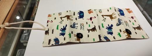 玫瑰时钟手绘帆布笔帘36孔 商品图3