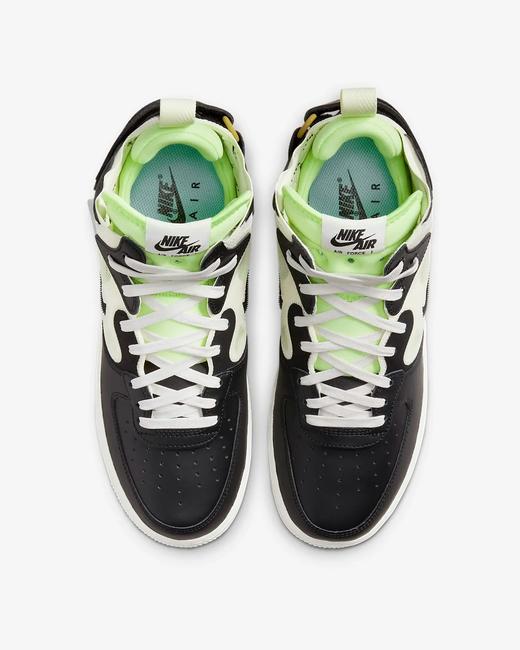 6折￥899！Nike Air Force 1 Mid React男款黑绿色拼接底 商品图6