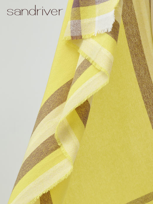 边框撞色羊绒披肩 SJF93P727B 商品图0