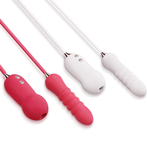 【巢喷快感💦】双重奏潮 巢喷快感 KISSTOY cathy凯西吮吸双震动棒自动冲击炮机 魅红 商品图11