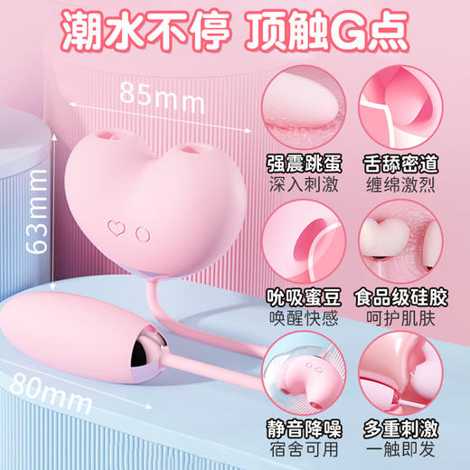 【哇塞款😍】舌添+吮吸+震动三重凑 司沃康英国ZEMALIA桃桃豚多功能跳蛋 商品图2