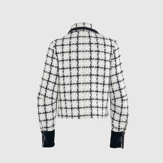 领边袖口撞色高腰外套 商品图2