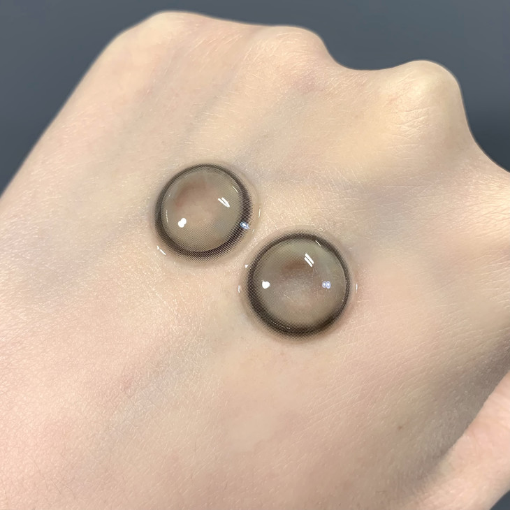 Onechu美瞳 年抛隐形眼镜 泪光银闪14.2mm 1副/2片-VVCON美瞳商城5