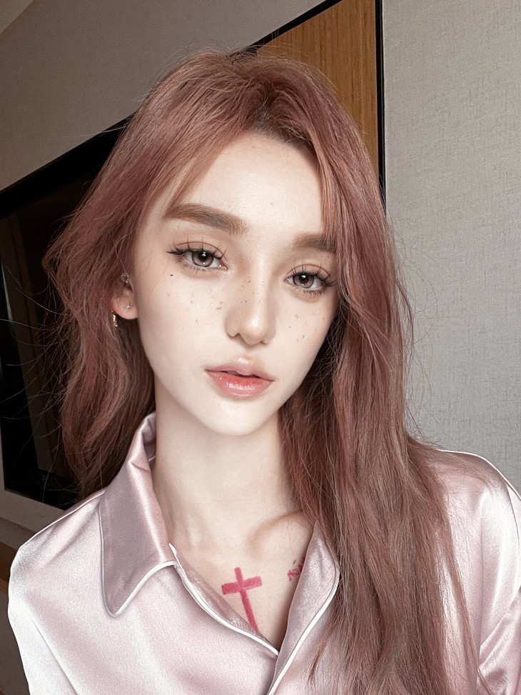 Onechu美瞳 年抛隐形眼镜 泪光奶栗14.2mm 1副/2片-VVCON美瞳商城12