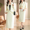复古气质西装外套半裙套装，春秋季女上新韩系感通勤两件套HR-WHA138-69 商品缩略图6