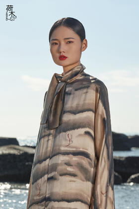 荷木HEMU北冥·印花长方巾
