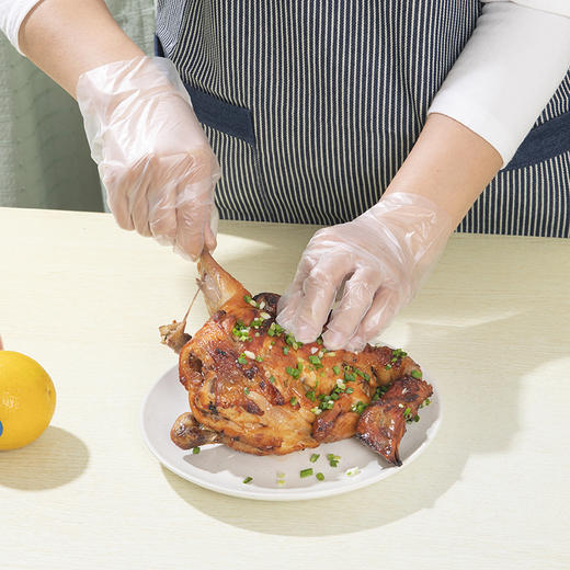 【2盒更优惠】食品级防护透明加厚TPE手套 一次性盒装加厚手套 商品图2