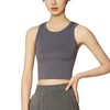 【新品上市】短款圆领无袖背心新品基础修身显瘦工字紧身吊带透气运动ZHOUY 000 TP0571 商品缩略图3
