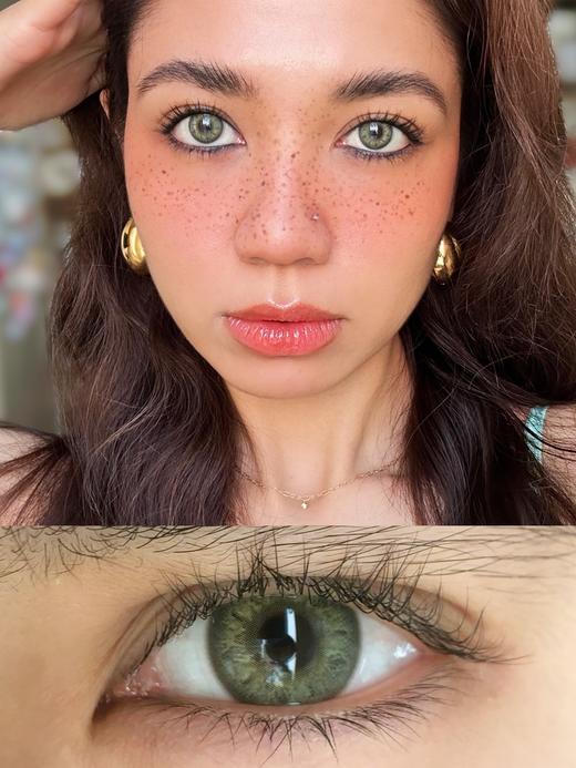 leenscolor 美瞳年抛 缅因虹膜绿 直径14.0mm着色13.2mm 商品图0