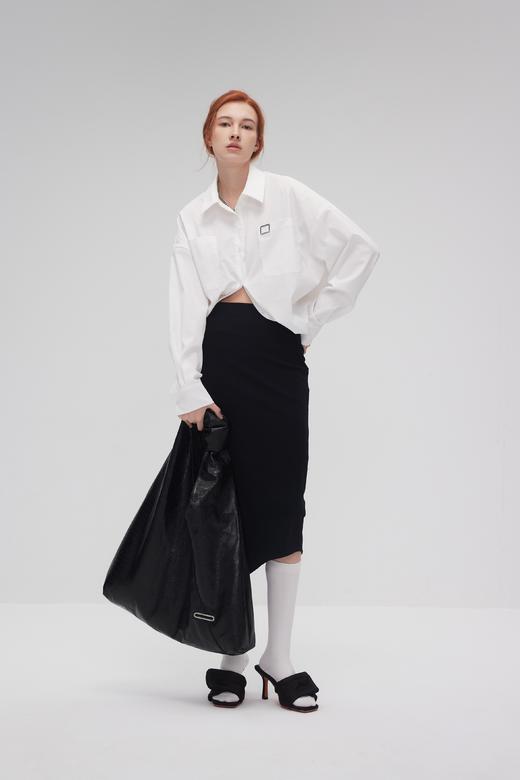 下摆抽绳衬衫 商品图0