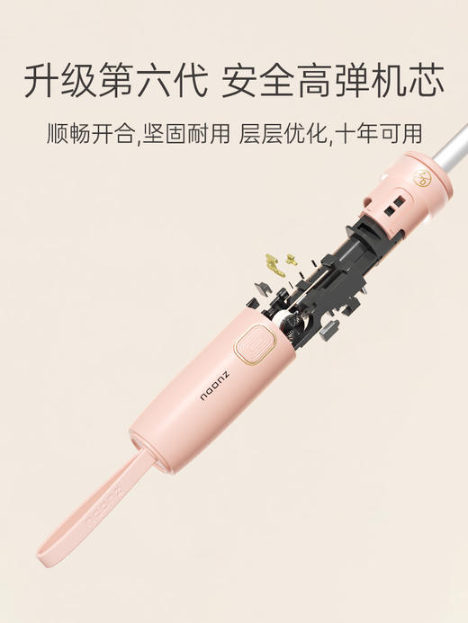 左都ZD149自动节节收反向黑胶晴雨伞 商品图5