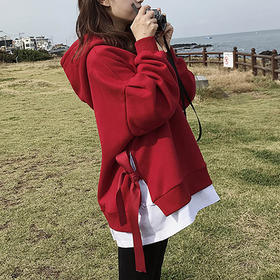 裁缝学苑 AG34女士连帽宽松假两件卫衣外套11服装裁剪图牛皮纸样