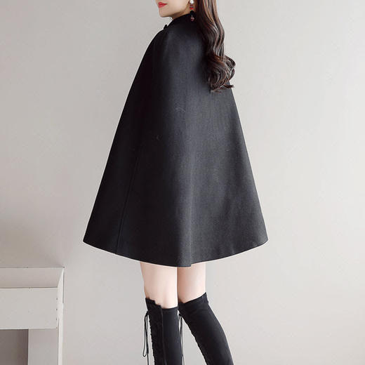 裁缝学苑 AG25披肩斗篷毛呢呢子大衣中长款11服装裁剪图牛皮纸样 商品图3