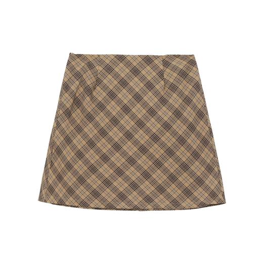 2023春夏新品微胖大码洋气时髦格子裙 商品图6